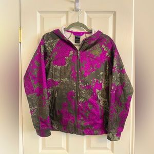 The North Face size M floral lightweight poly hoodie